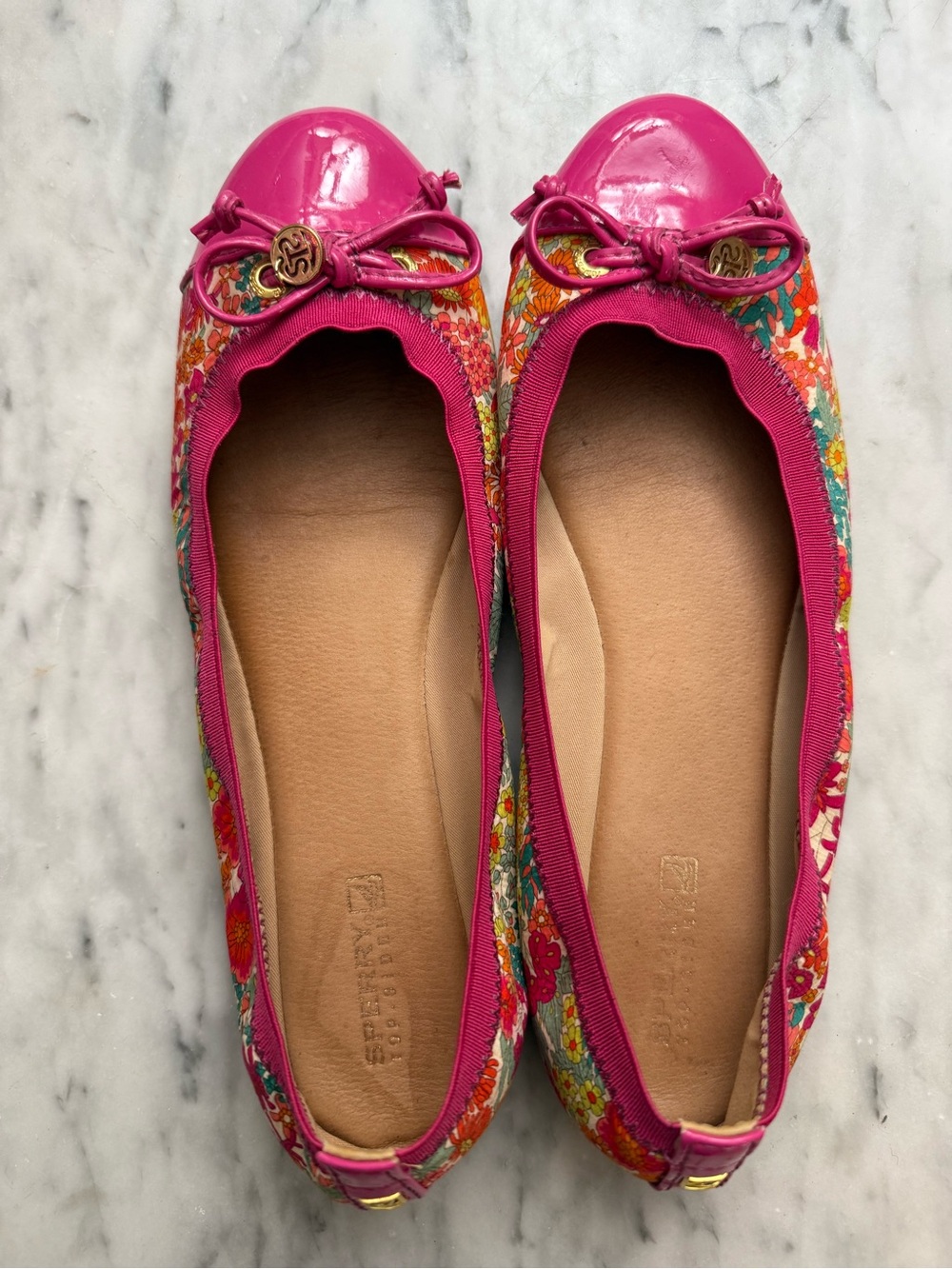 Sperry Elise Floral Liberty Ballet Flats Sz 9
